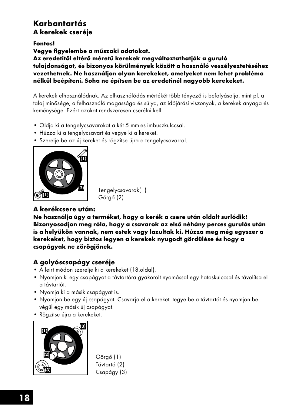 18 karbantartás | Crivit AS-1461 User Manual | Page 18 / 44