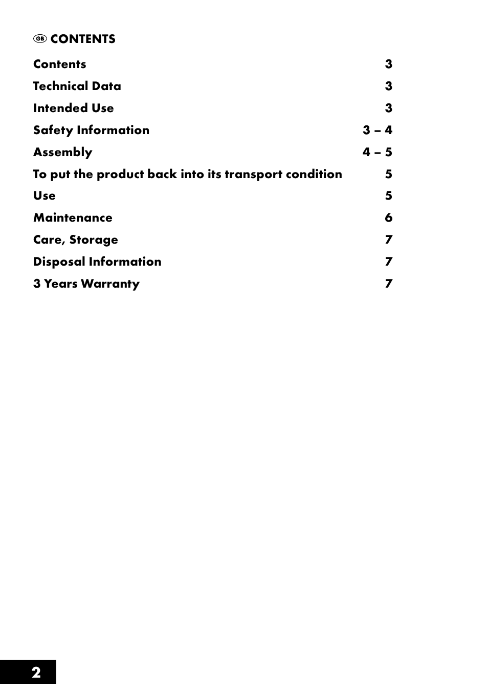 Crivit AS-1461 User Manual | Page 2 / 44