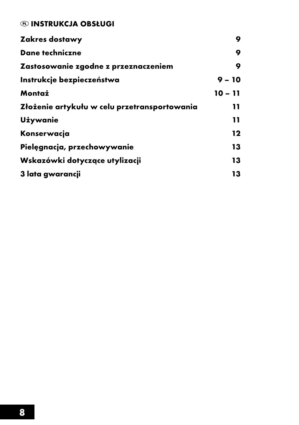 Crivit AS-1461 User Manual | Page 8 / 44