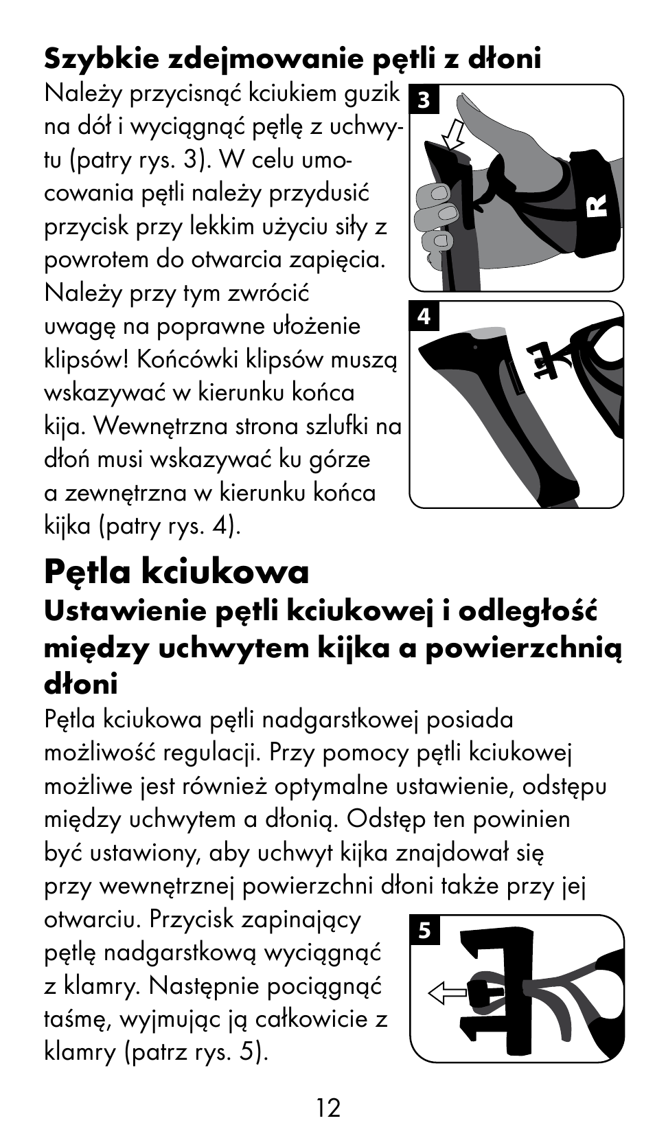 Pętla kciukowa | Crivit WS-1370 User Manual | Page 12 / 60