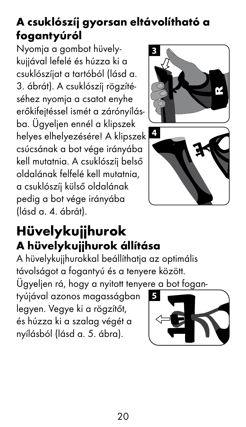 Hüvelykujjhurok | Crivit WS-1370 User Manual | Page 20 / 60