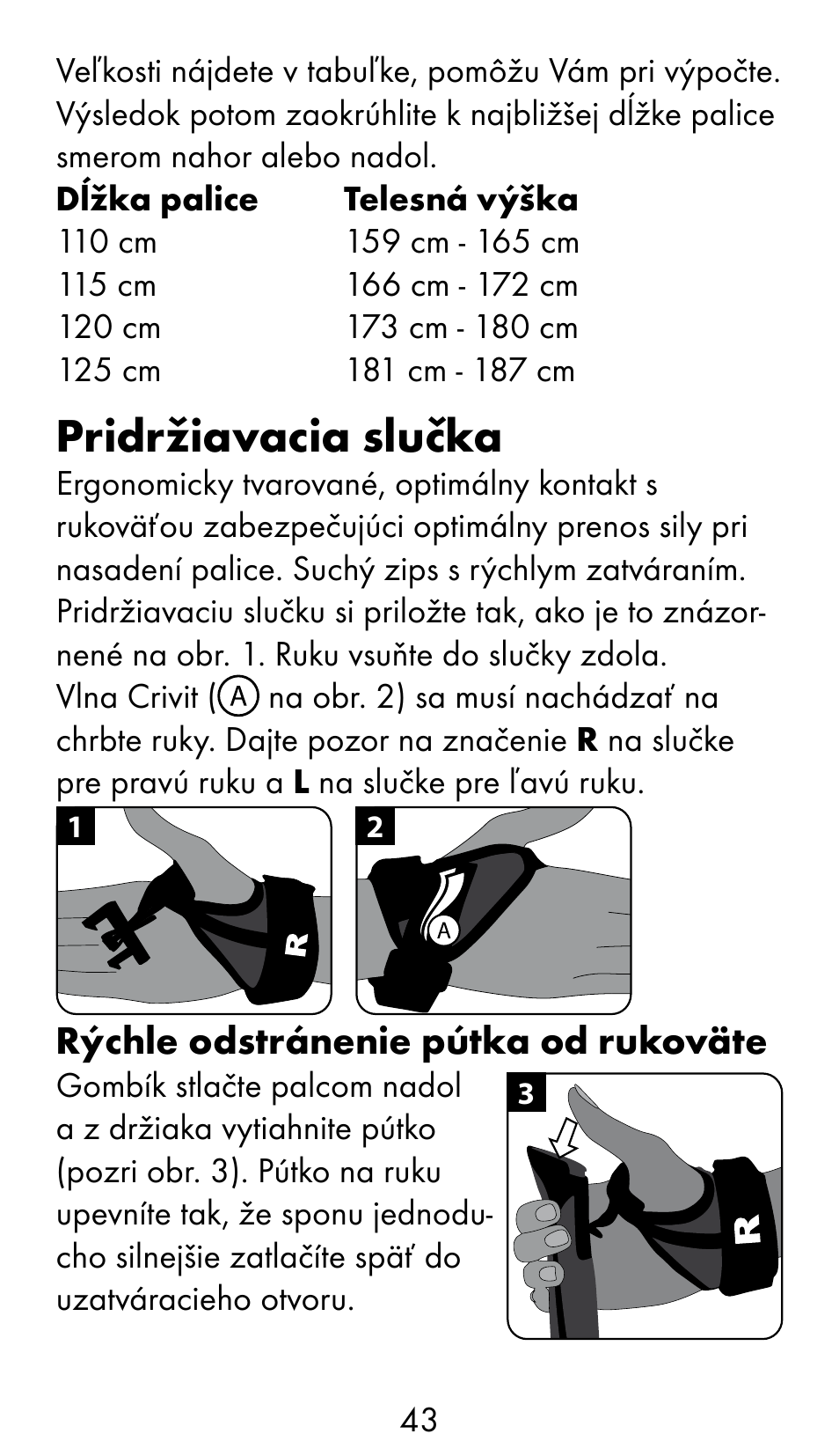 Pridržiavacia slučka | Crivit WS-1370 User Manual | Page 43 / 60