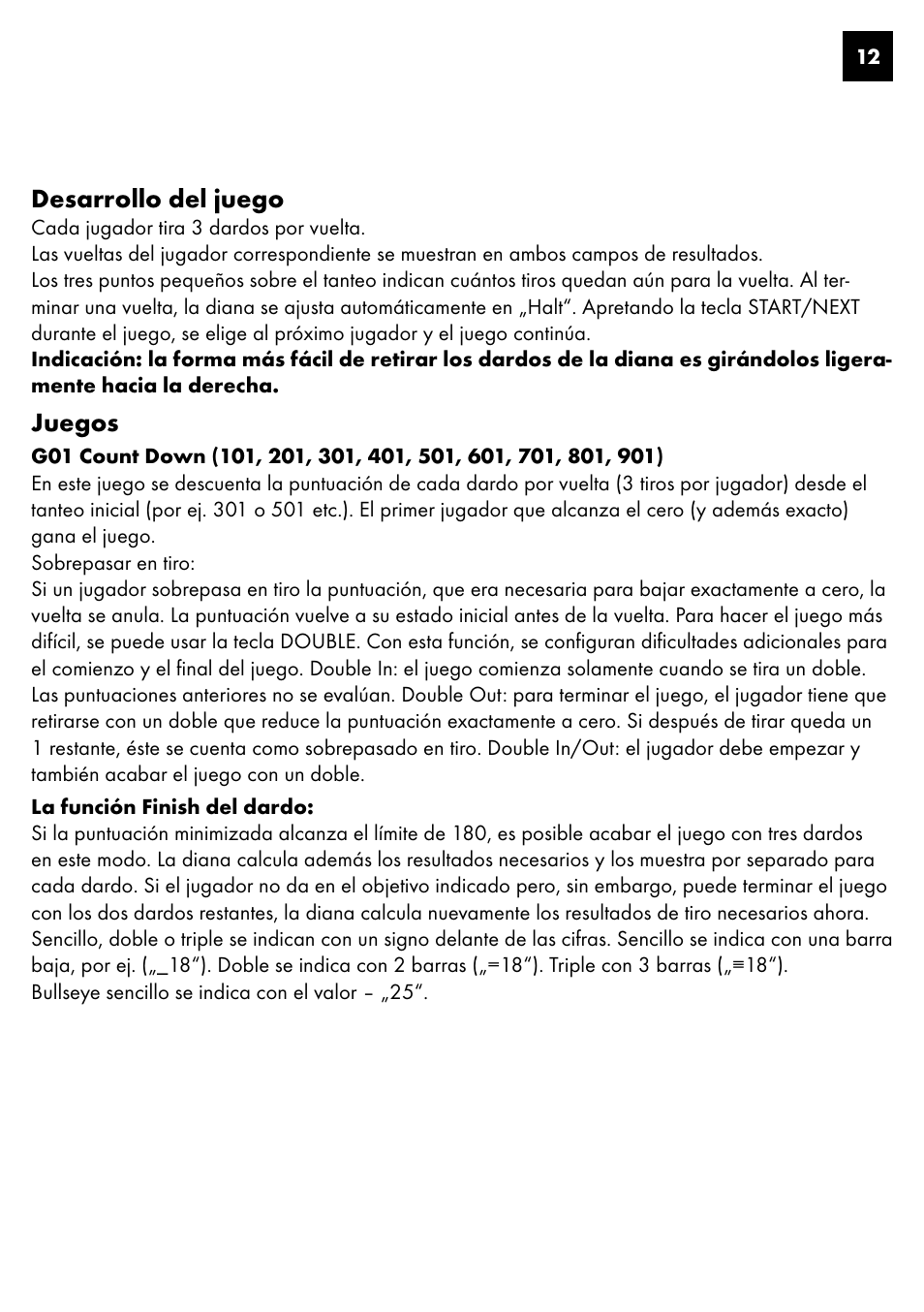 Desarrollo del juego, Juegos | Crivit DS-1435 User Manual | Page 10 / 94