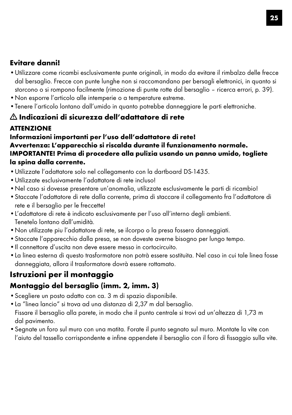 Istruzioni per il montaggio | Crivit DS-1435 User Manual | Page 23 / 94