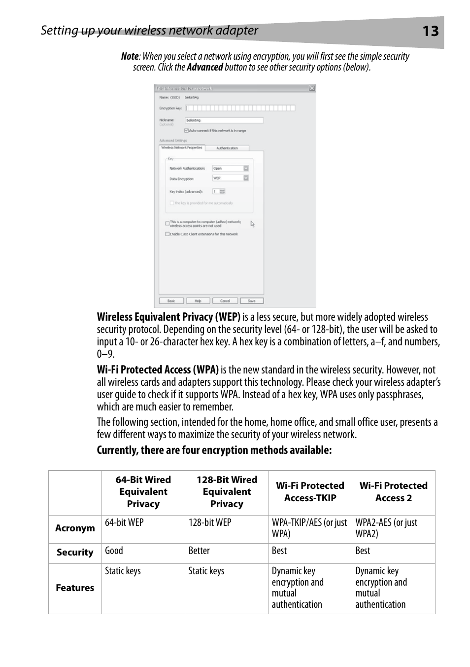 Setting up your wireless network adapter | Dynex DX-BUSB User Manual | Page 13 / 90