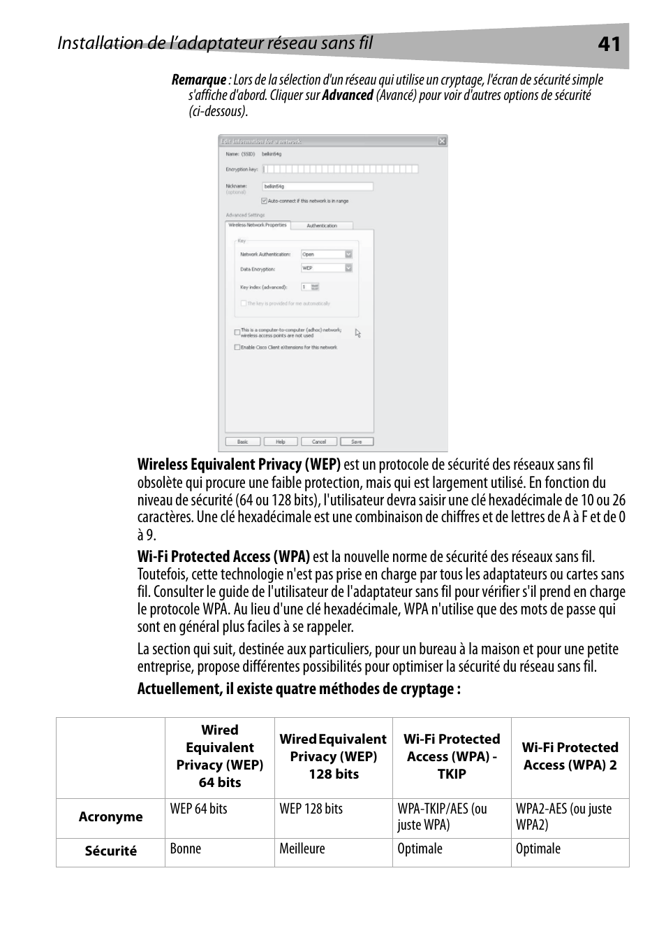 Installation de l’adaptateur réseau sans fil | Dynex DX-BUSB User Manual | Page 41 / 90