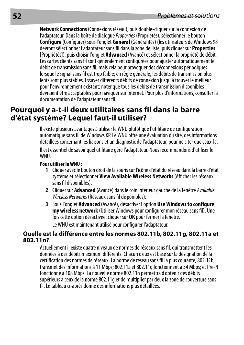 Pour utiliser le wnu | Dynex DX-BUSB User Manual | Page 52 / 90