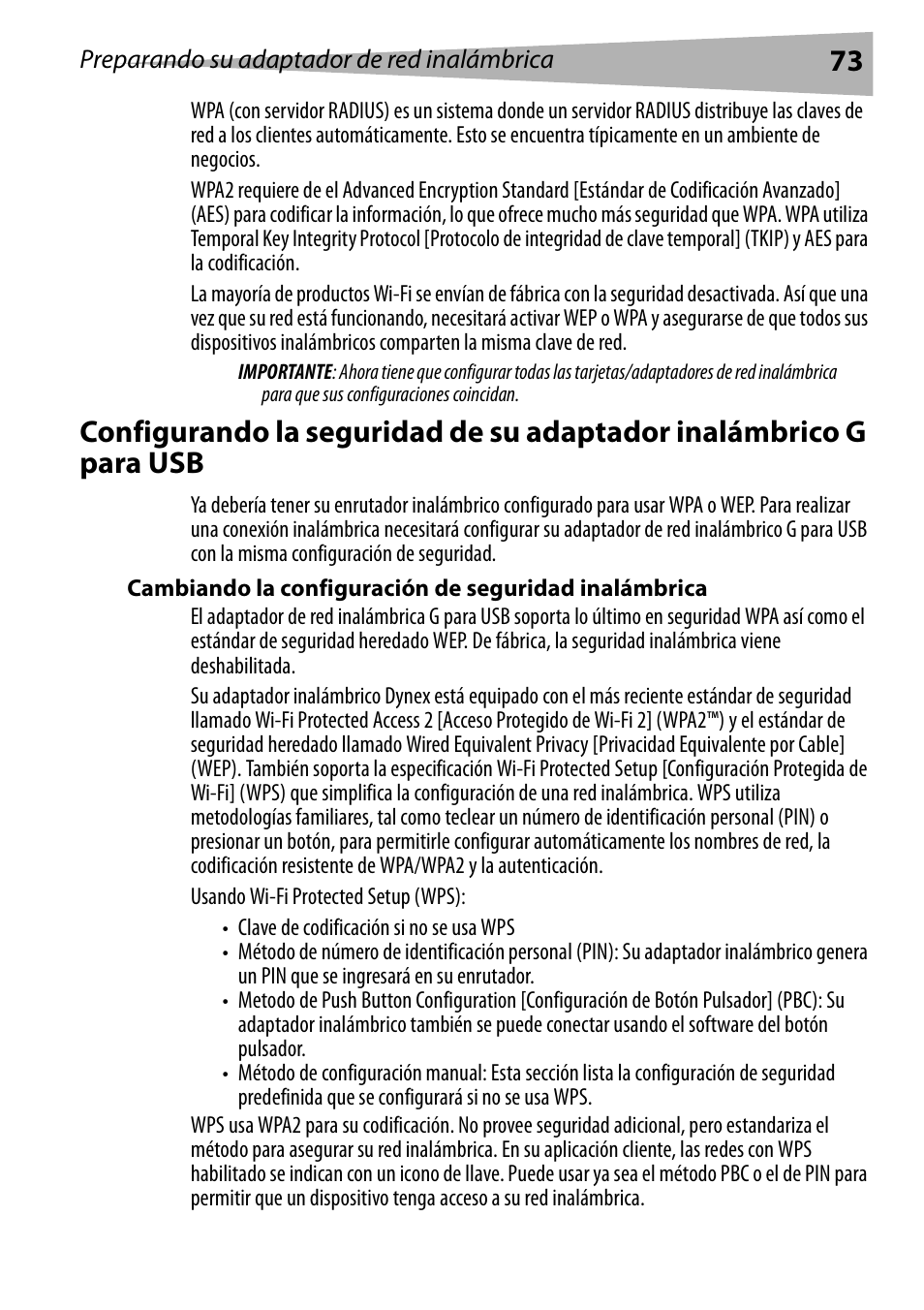 Dynex DX-BUSB User Manual | Page 73 / 90