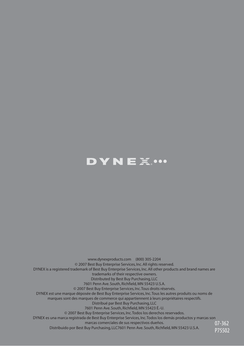 Dynex DX-BUSB User Manual | Page 90 / 90