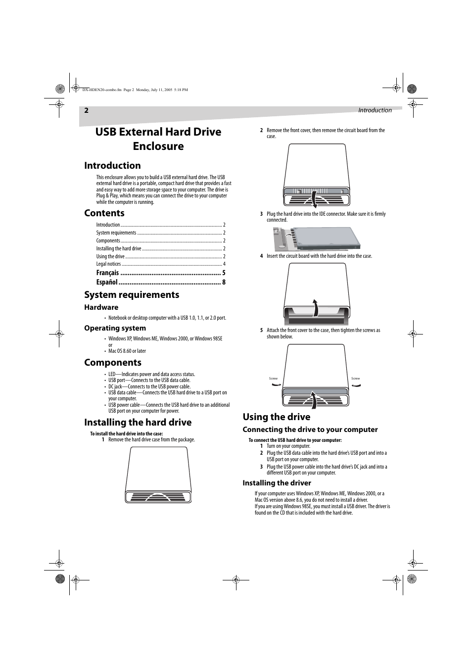 Dynex DX-HDEN20 User Manual | Page 2 / 12