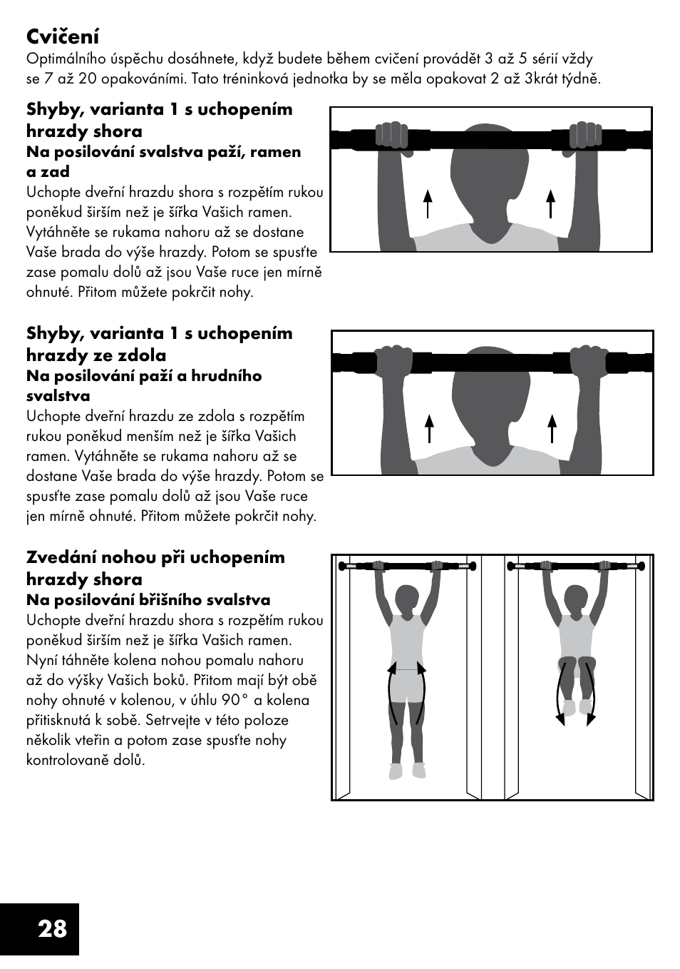 28 cvičení | Crivit TR-1433 User Manual | Page 28 / 40