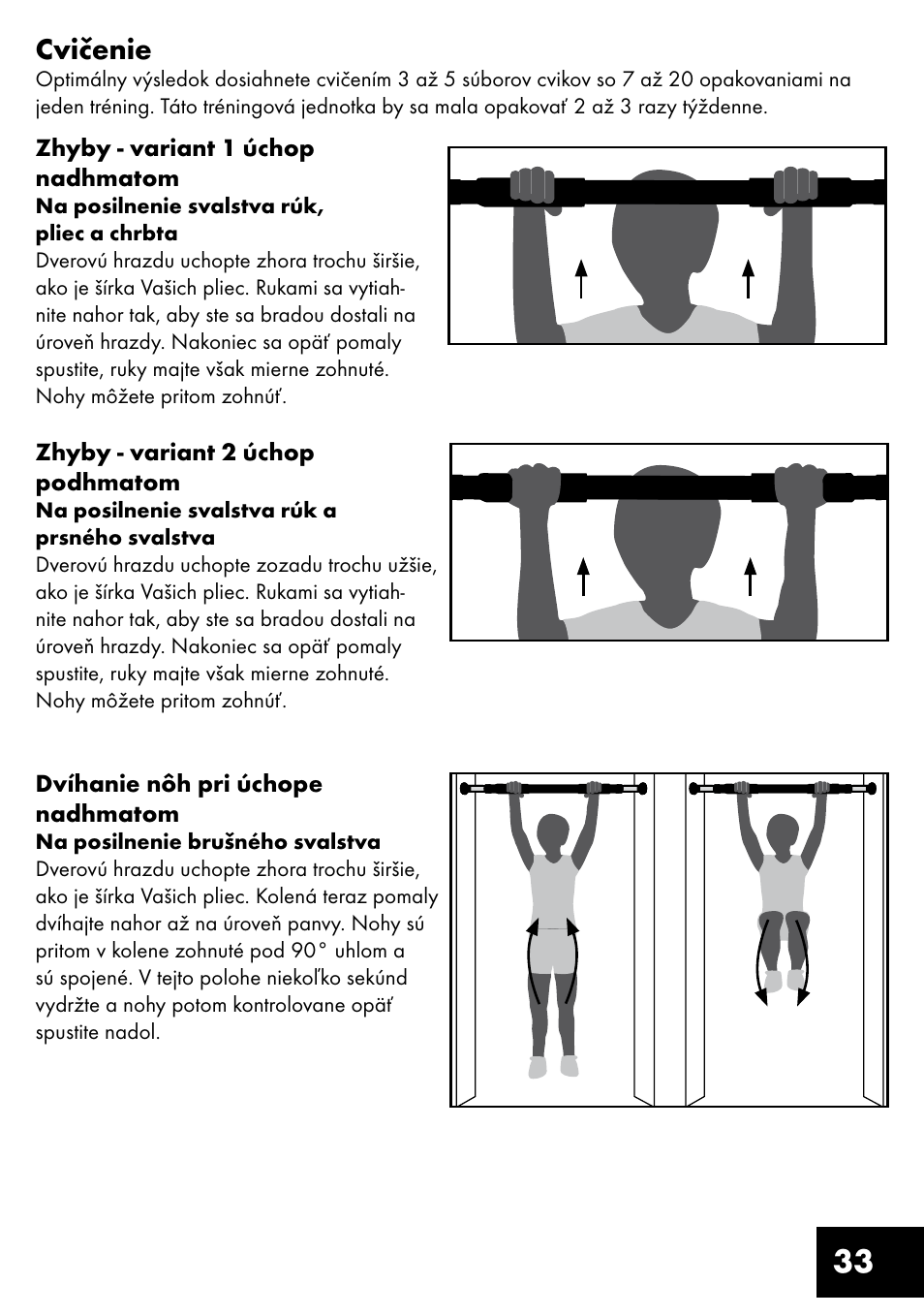33 cvičenie | Crivit TR-1433 User Manual | Page 33 / 40