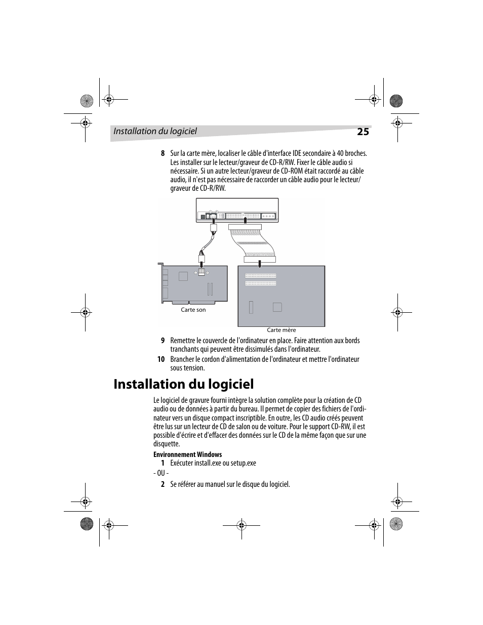 Installation du logiciel | Dynex DX-CDRW52 User Manual | Page 25 / 47