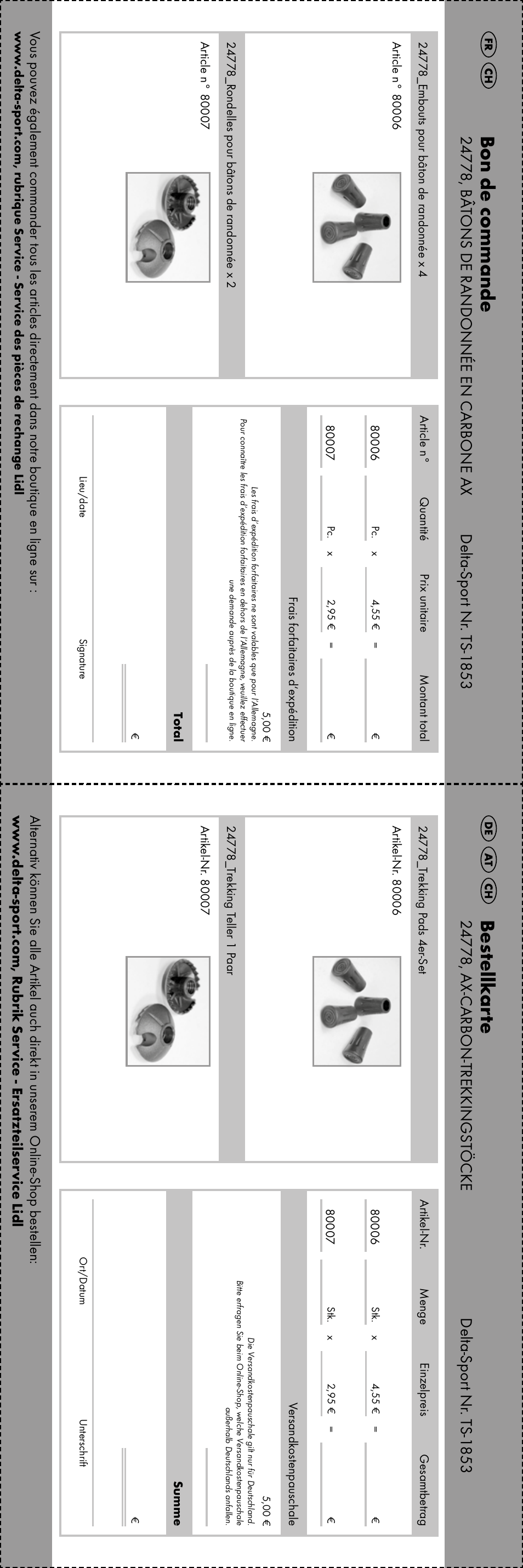 Bon de commande, Bes tellk ar te | Crivit TS-1853 User Manual | Page 24 / 28