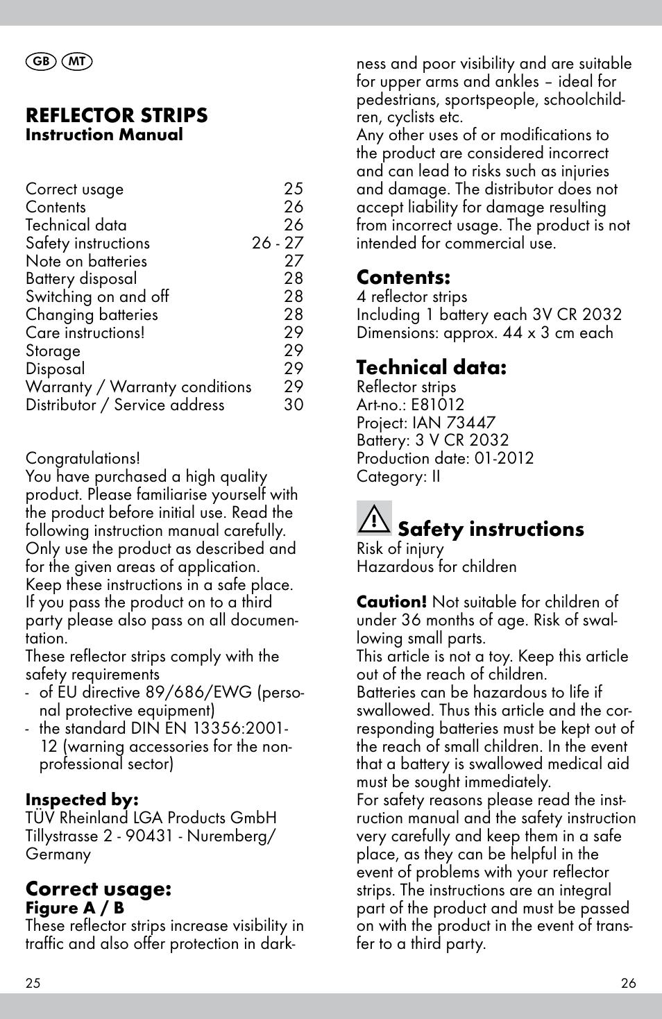 Crivit E81012 User Manual | Page 14 / 21