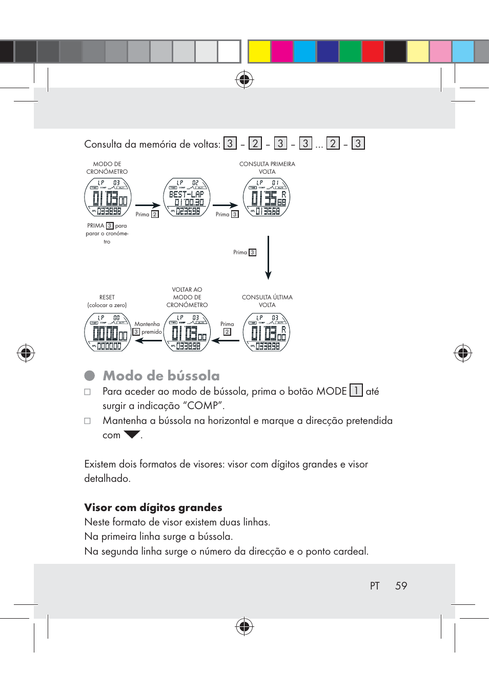 Modo de bússola | Crivit Z31222 User Manual | Page 59 / 115