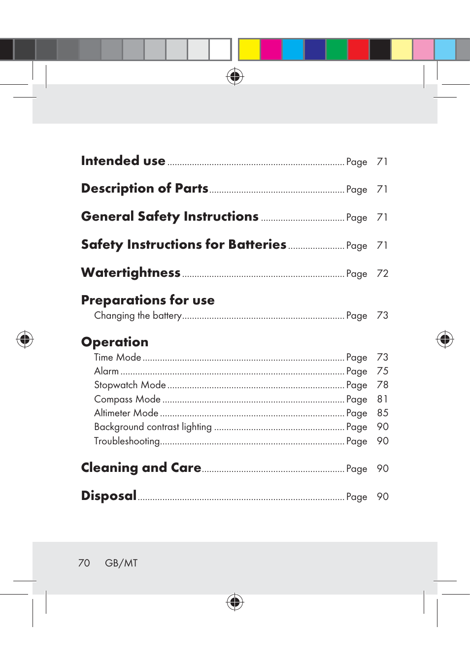 Crivit Z31222 User Manual | Page 70 / 115