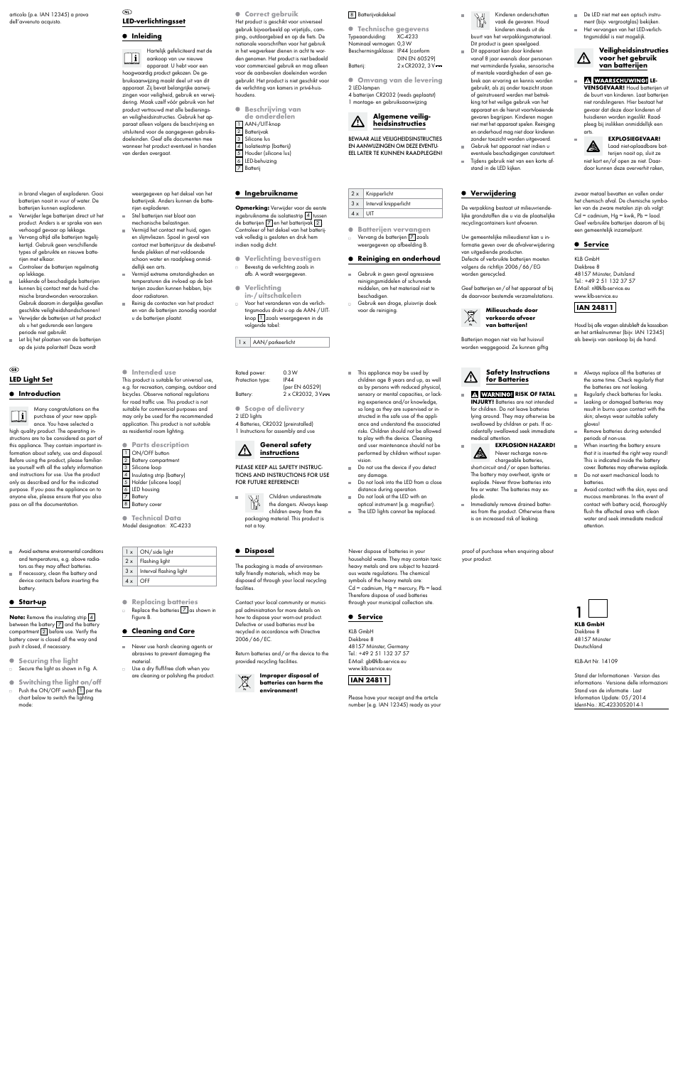 Crivit LED Light Set User Manual | Page 2 / 2