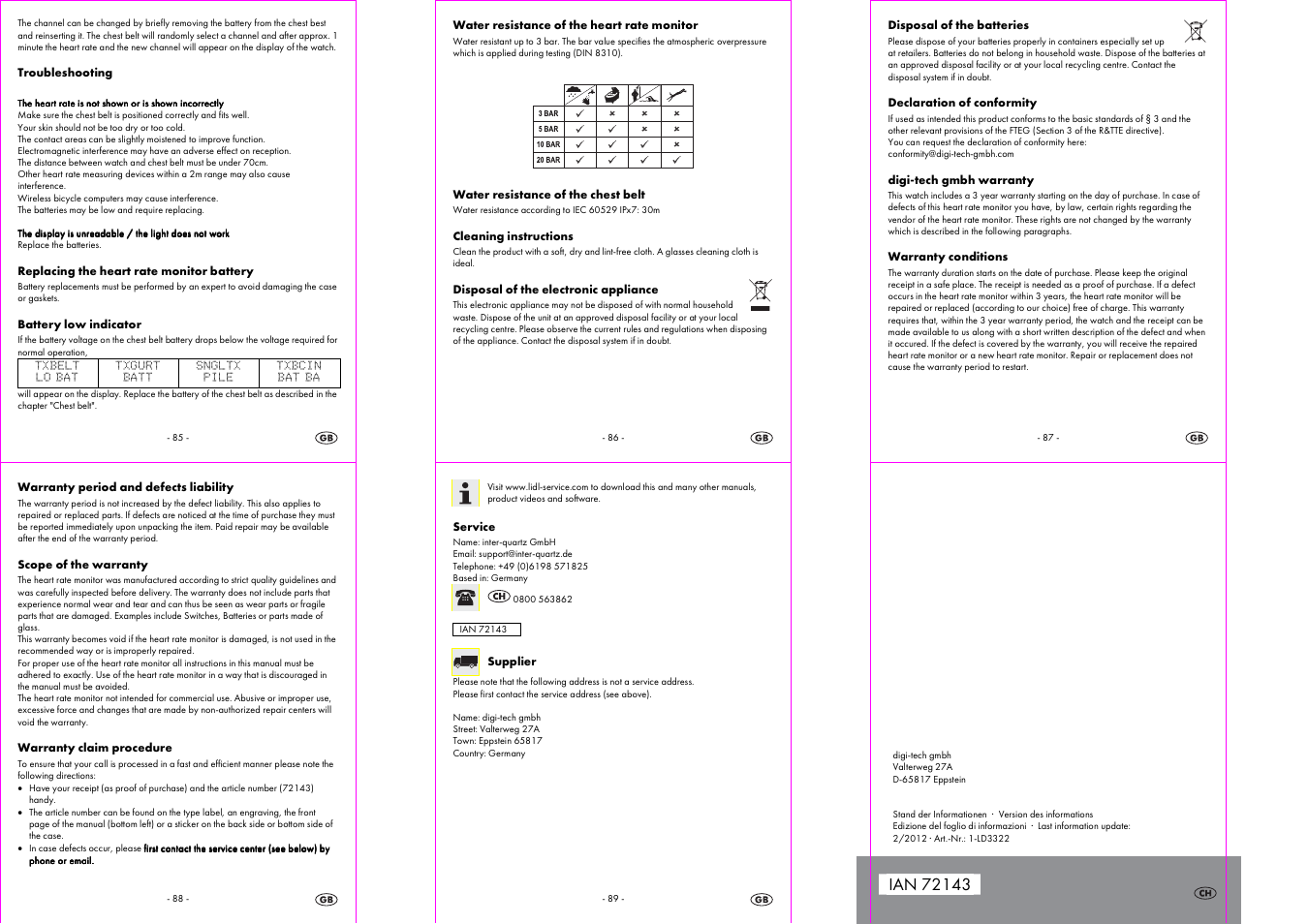 Crivit 1-LD3322 User Manual | Page 15 / 16