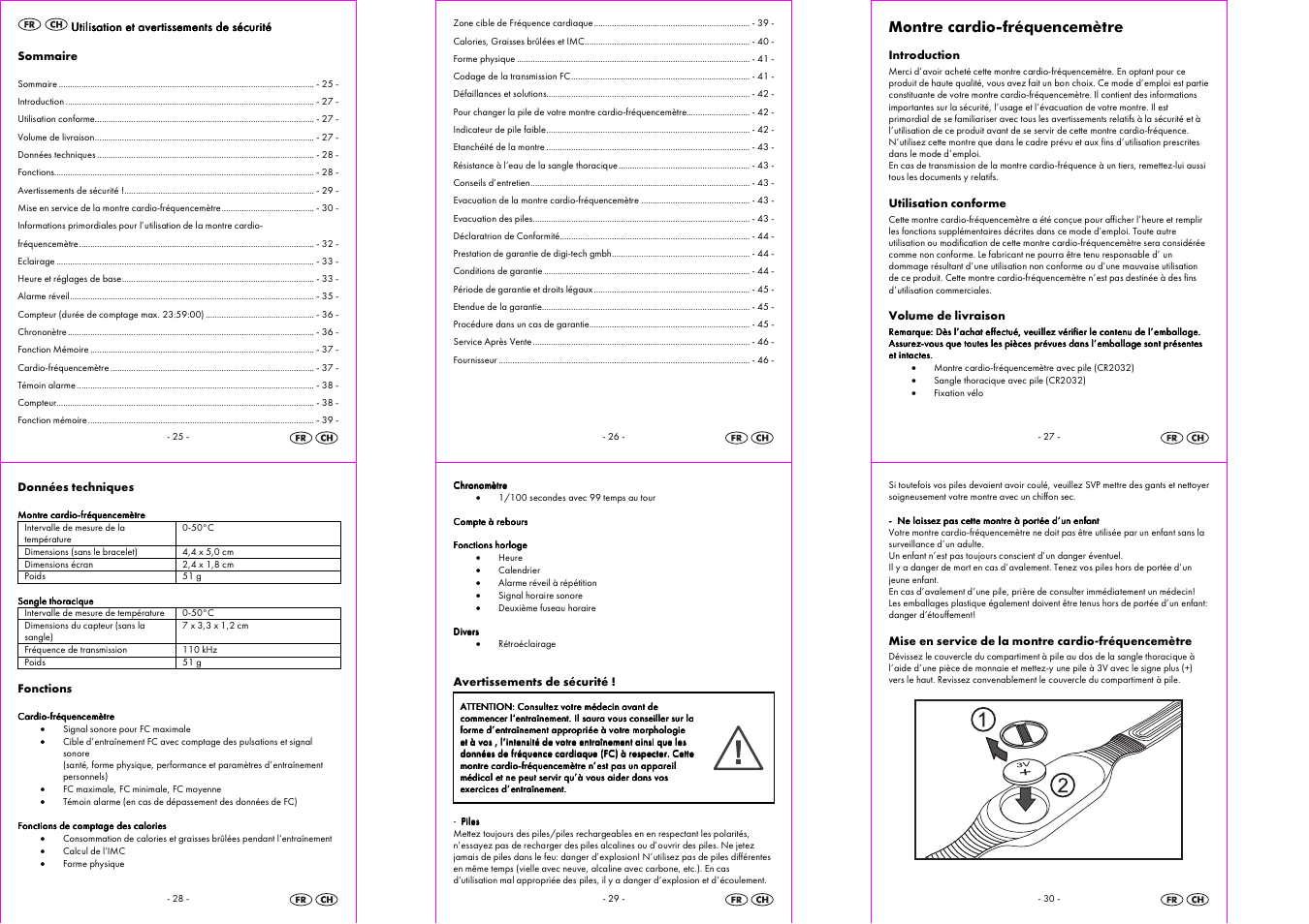 Montre cardio-fréquencemètre | Crivit 1-LD3322 User Manual | Page 5 / 16