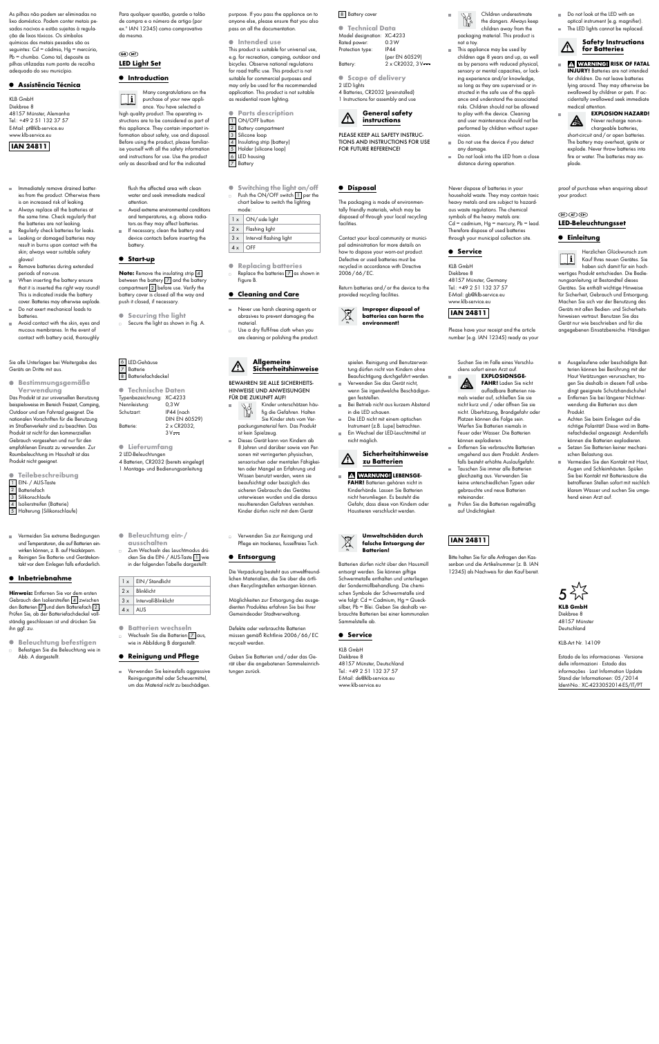 Crivit LED Light Set User Manual | Page 2 / 2
