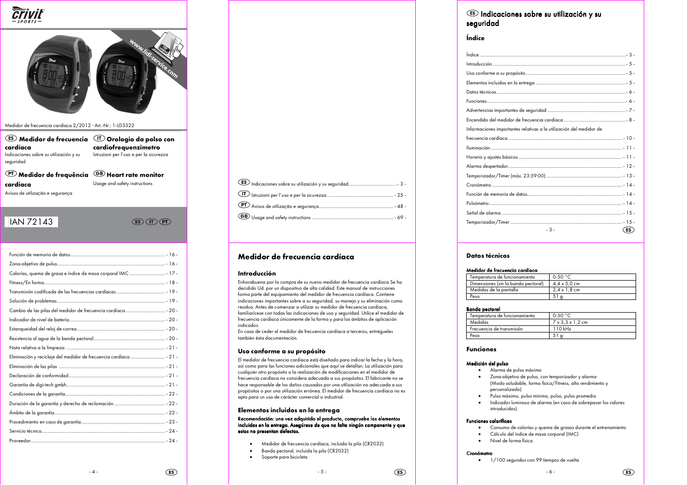 Crivit 1-LD3322 User Manual | 16 pages