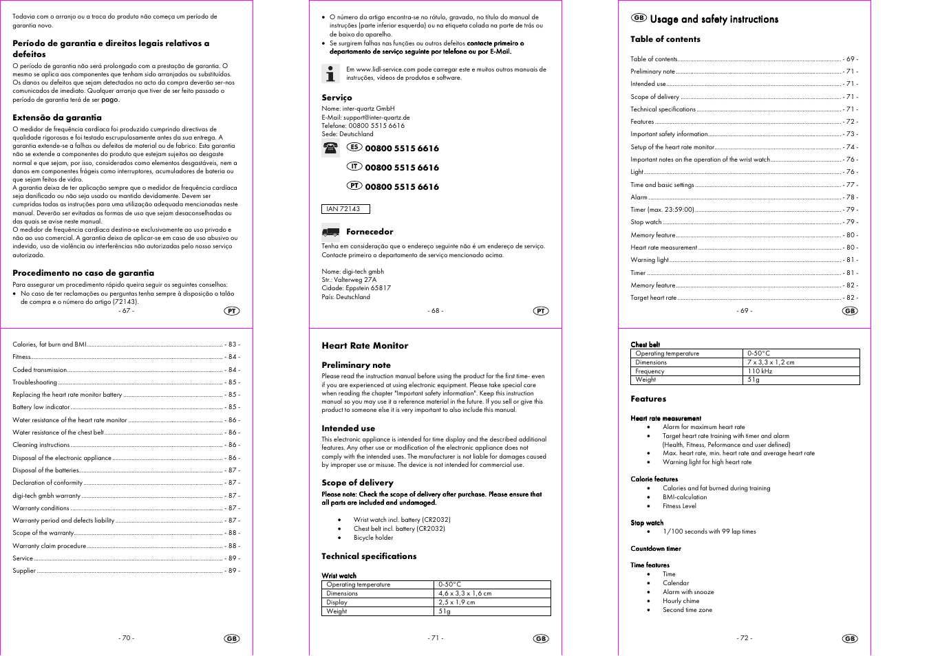 Usage and safety instructions | Crivit 1-LD3322 User Manual | Page 12 / 16