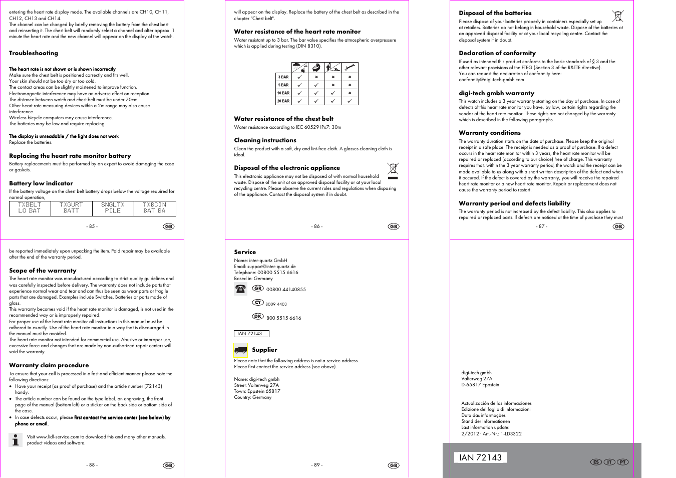 Crivit 1-LD3322 User Manual | Page 15 / 16