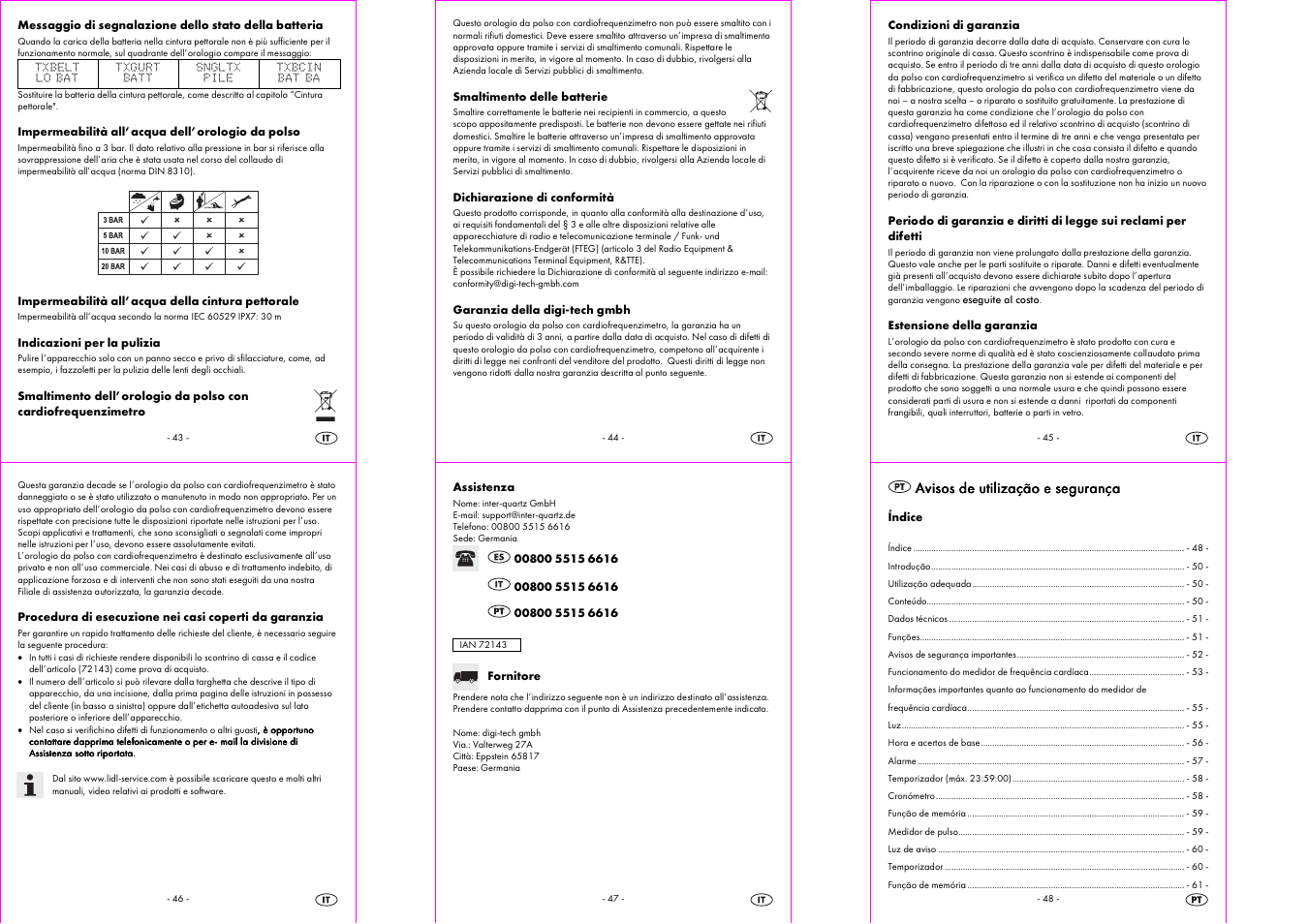 Avisos de utilização e segurança | Crivit 1-LD3322 User Manual | Page 8 / 16