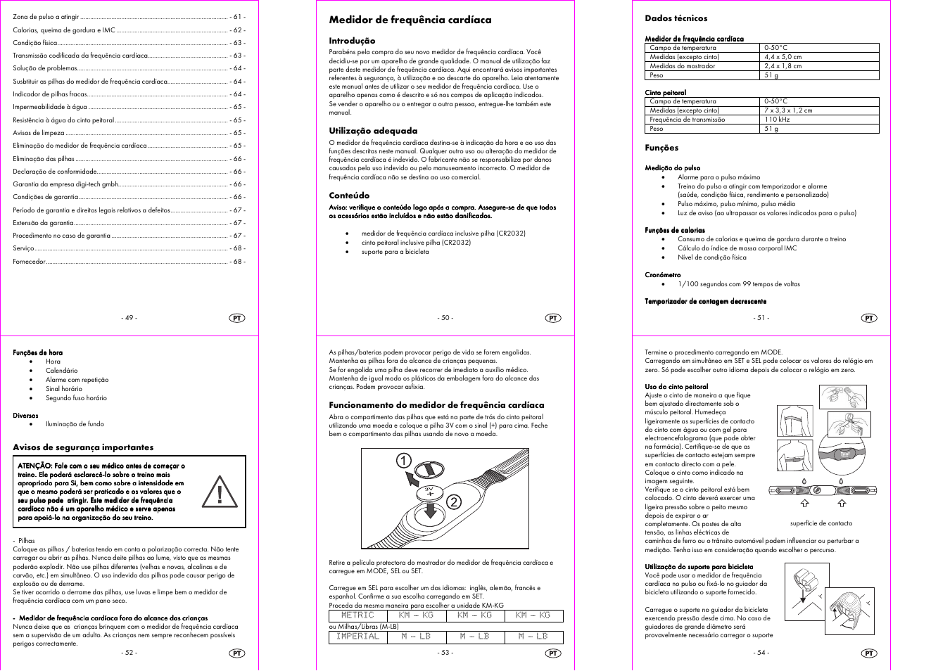Medidor de frequência cardíaca | Crivit 1-LD3322 User Manual | Page 9 / 16