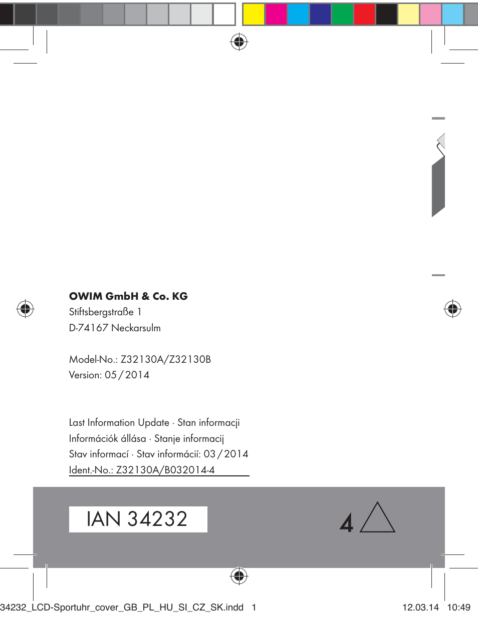 Crivit Z32130 User Manual | Page 141 / 141