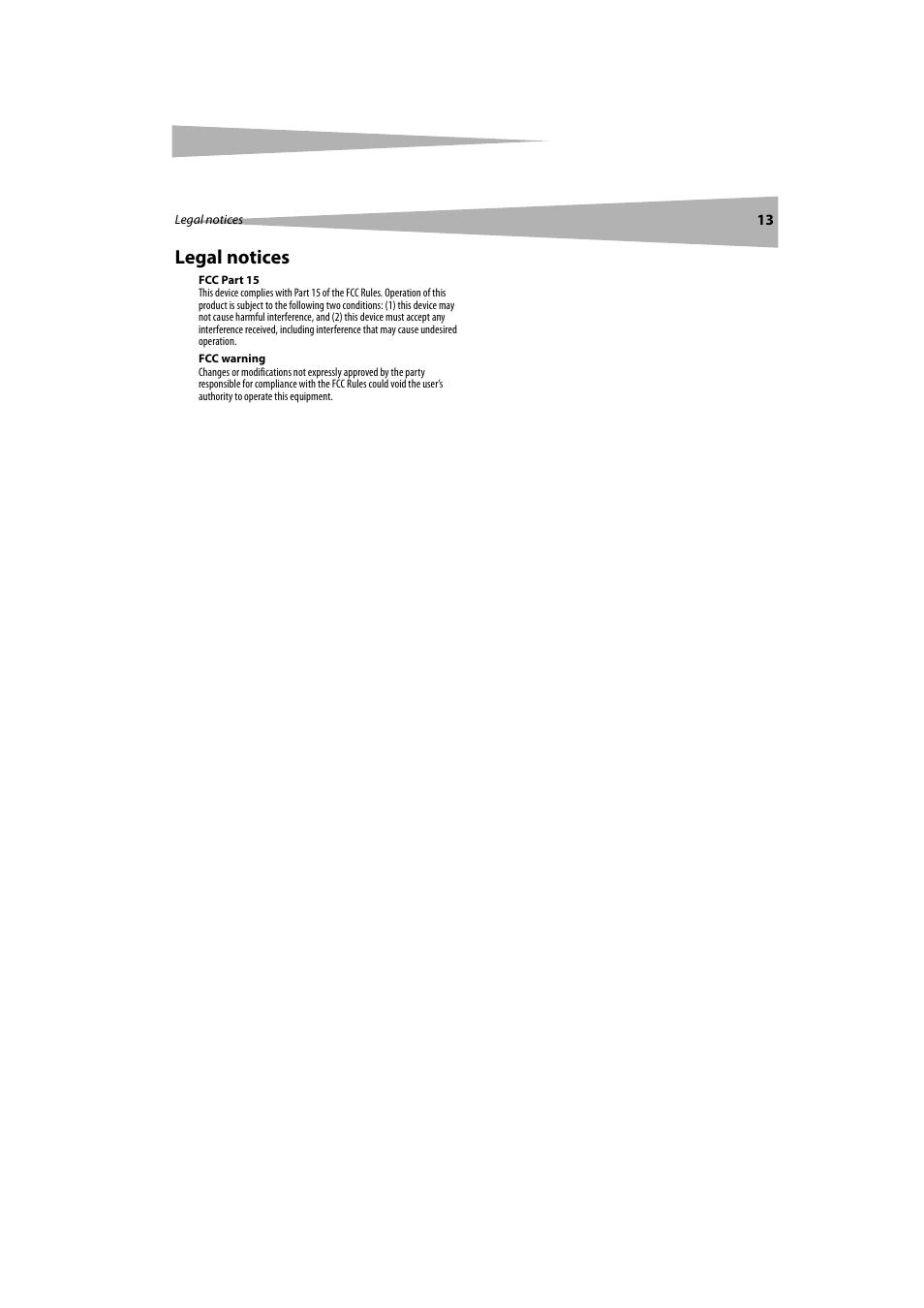 Legal notices | Dynex DX-LCDTV19 User Manual | Page 13 / 50