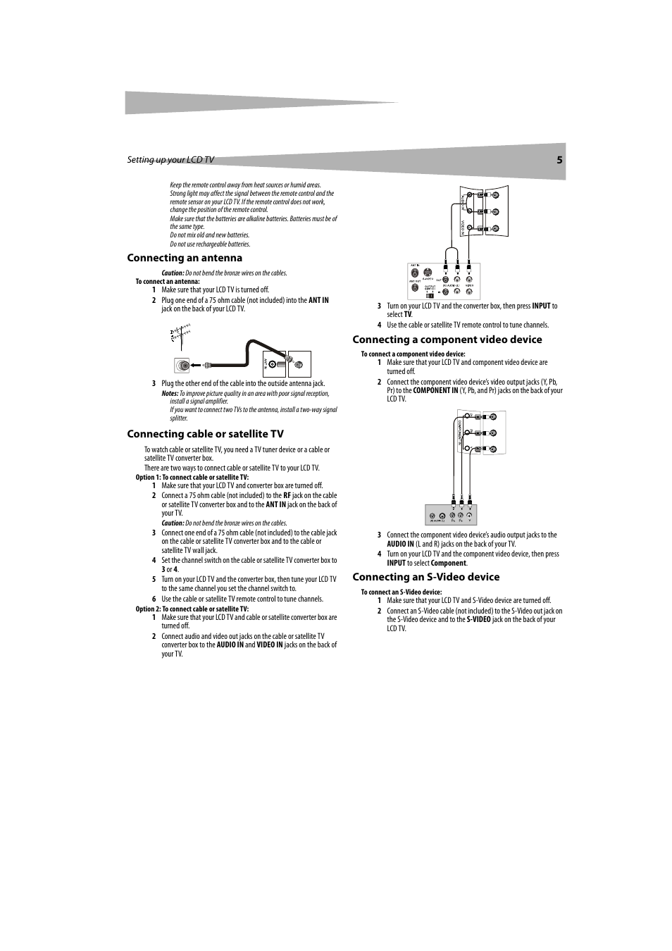 Dynex DX-LCDTV19 User Manual | Page 5 / 50