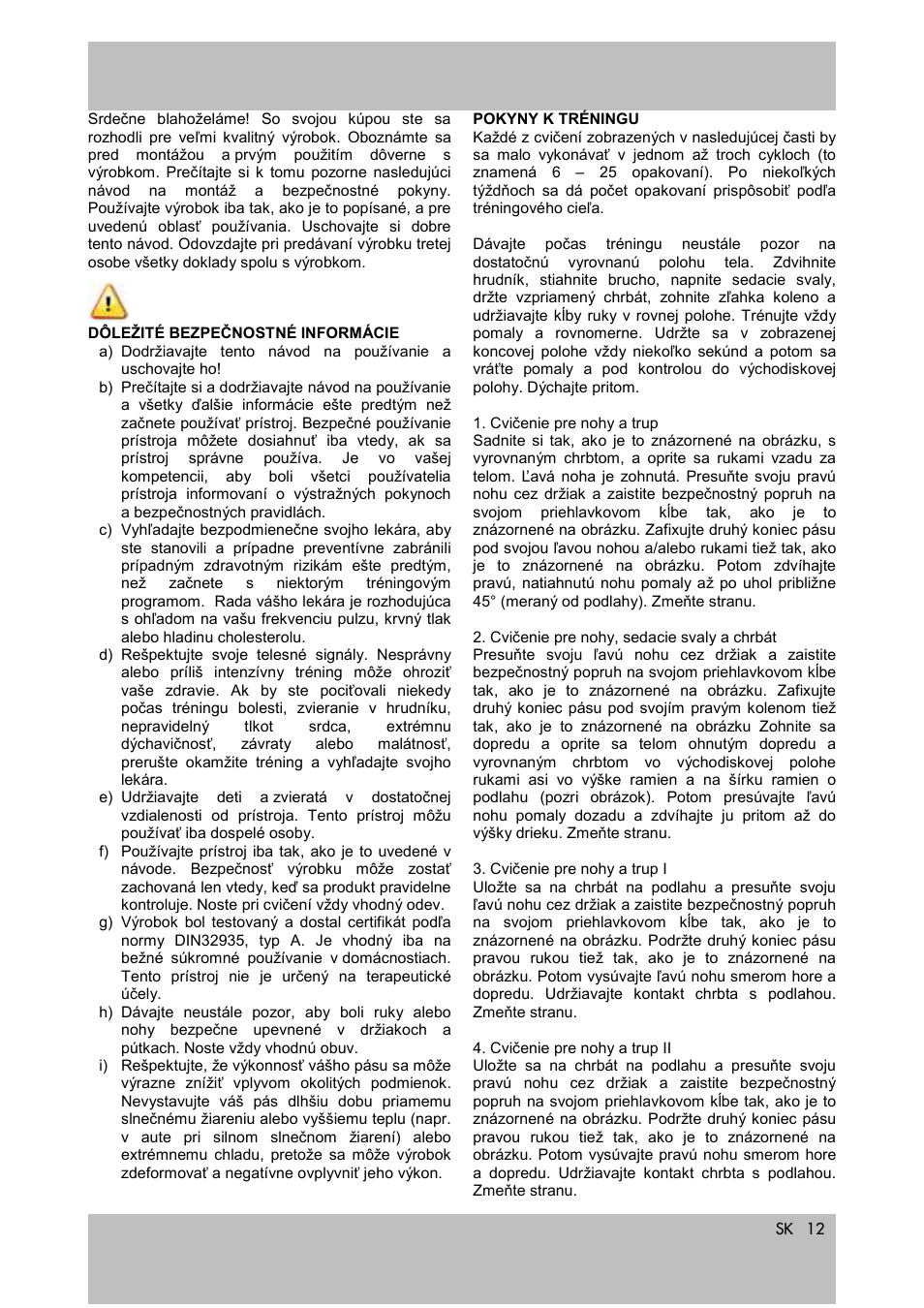Crivit Fitness Band User Manual | Page 12 / 19