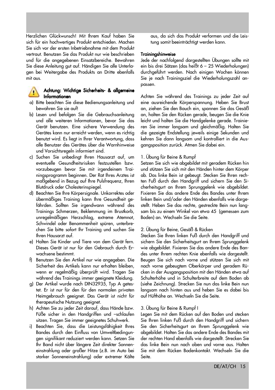 Crivit Fitness Band User Manual | Page 15 / 19