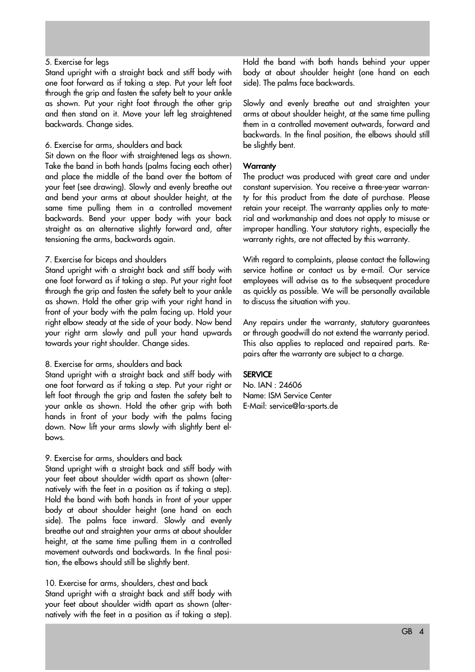 Crivit Fitness Band User Manual | Page 4 / 19