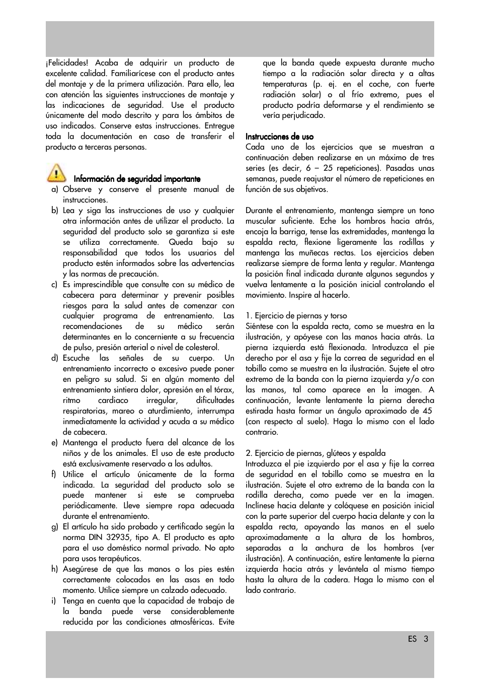 Crivit Fitness Band User Manual | Page 3 / 17