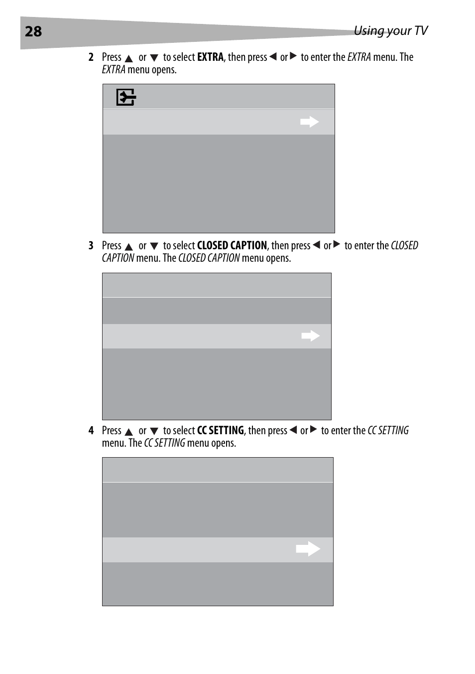 Cc type cc mode cc customer customer | Dynex DX-R24TV User Manual | Page 28 / 142