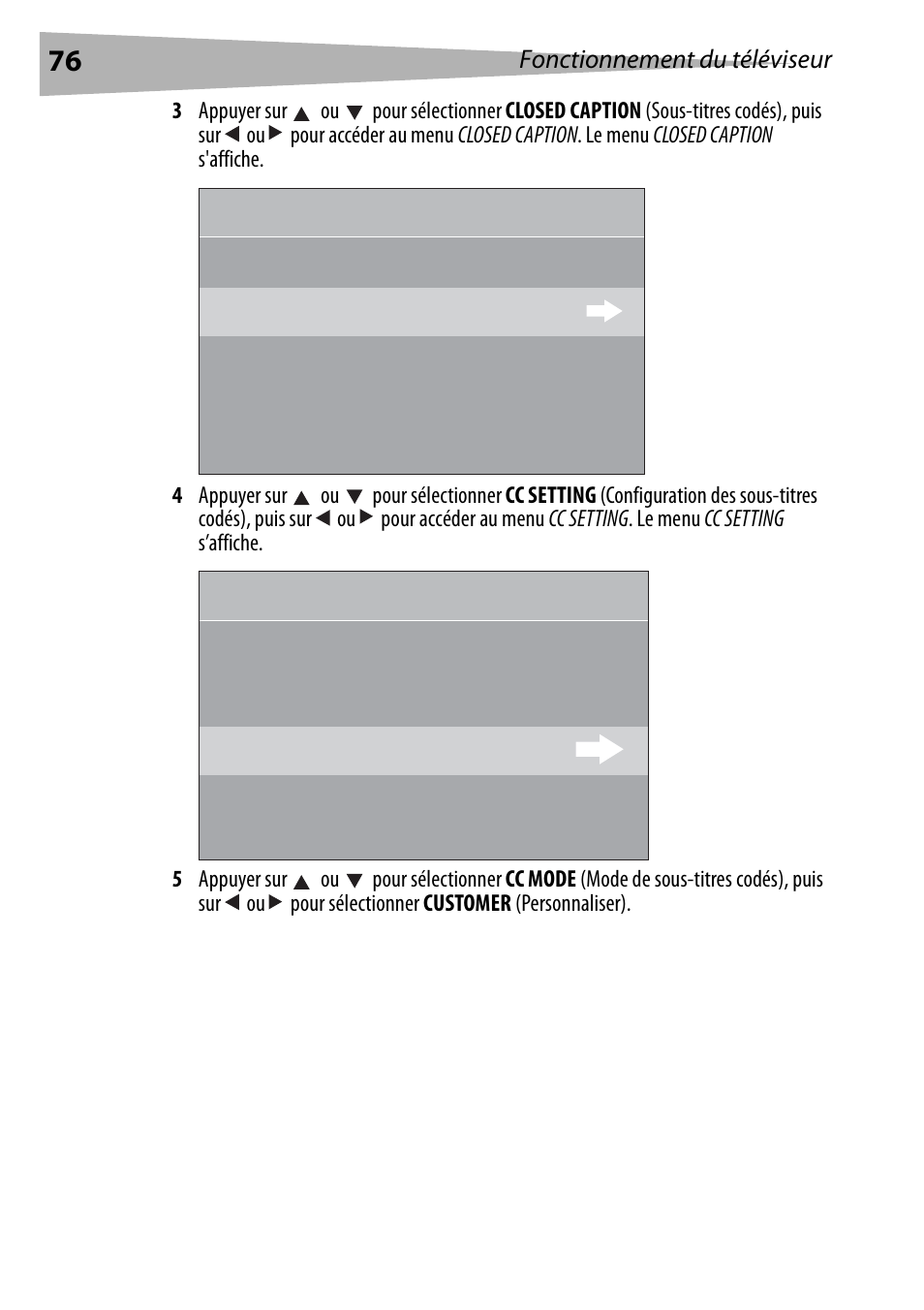 Cc type cc mode cc customer customer | Dynex DX-R24TV User Manual | Page 76 / 142