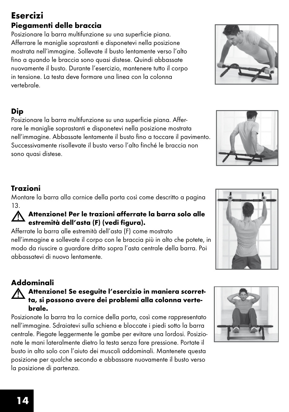 14 esercizi | Crivit MR-1442 User Manual | Page 14 / 36