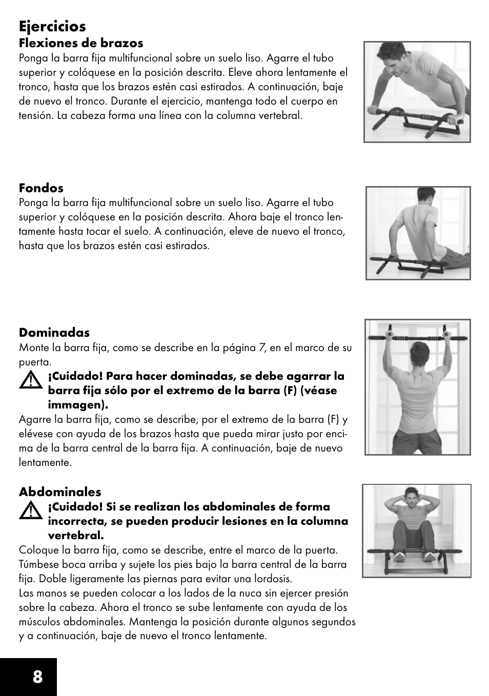 8ejercicios | Crivit MR-1442 User Manual | Page 8 / 36