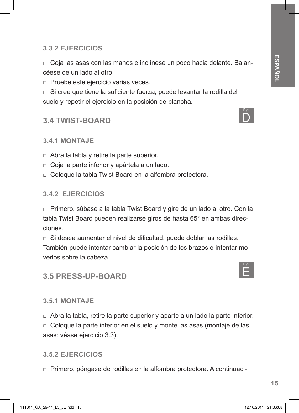 4 twist-board, 5 press-up-board | Crivit SP - 348 User Manual | Page 11 / 74