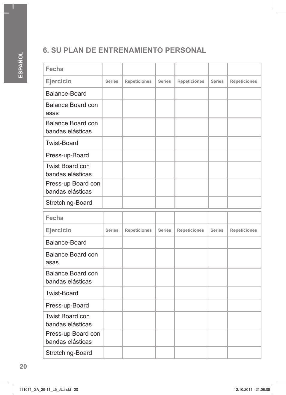 Su plan de entrenamiento personal | Crivit SP - 348 User Manual | Page 16 / 74