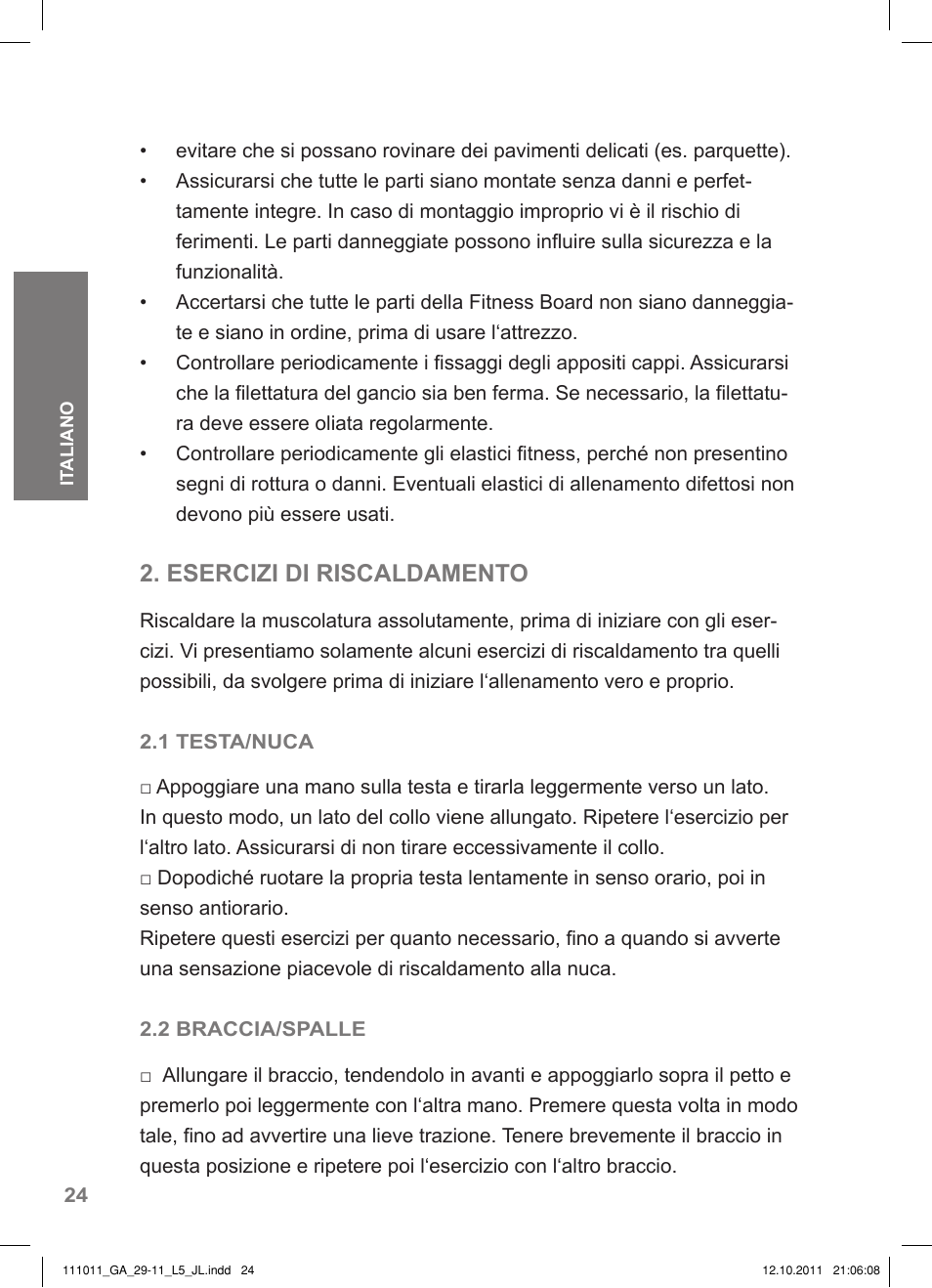 Esercizi di riscaldamento | Crivit SP - 348 User Manual | Page 20 / 74
