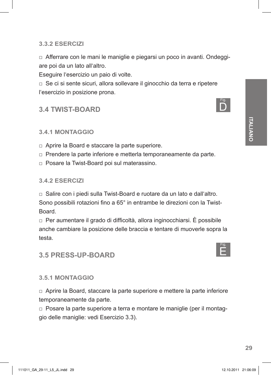 4 twist-board, 5 press-up-board | Crivit SP - 348 User Manual | Page 25 / 74