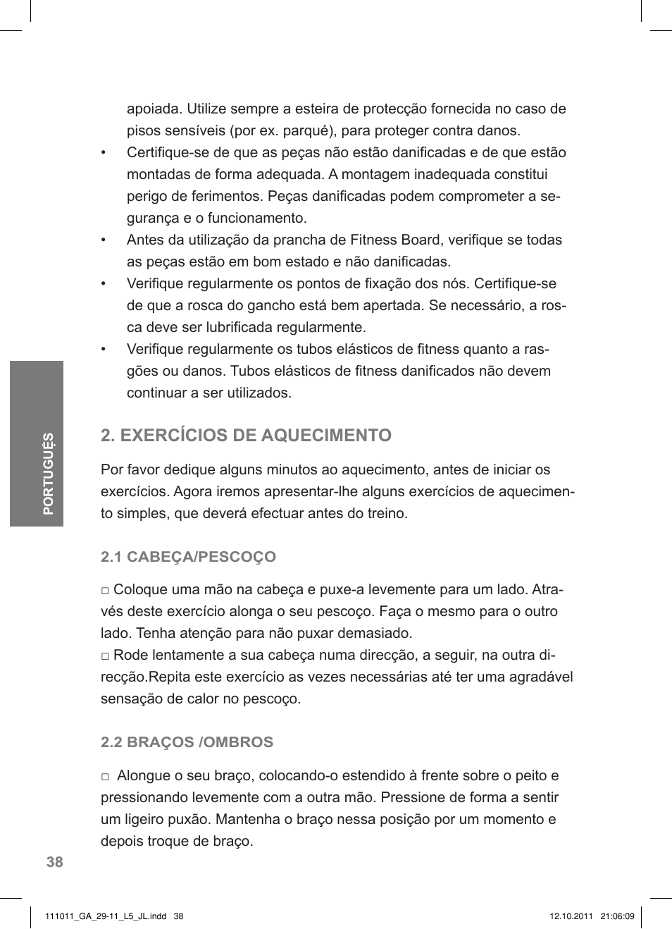 Exercícios de aquecimento | Crivit SP - 348 User Manual | Page 34 / 74