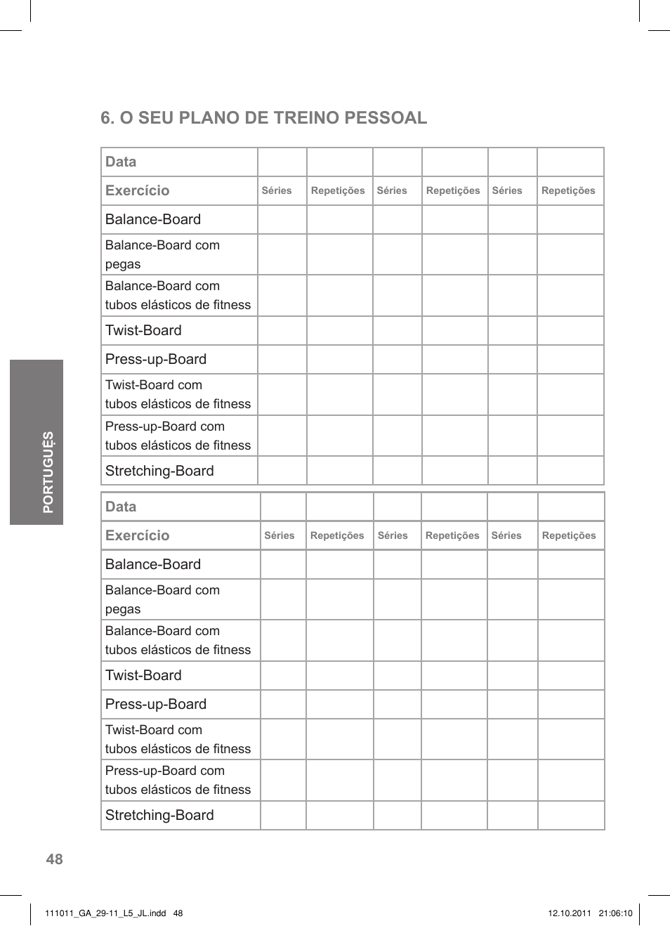 O seu plano de treino pessoal | Crivit SP - 348 User Manual | Page 44 / 74