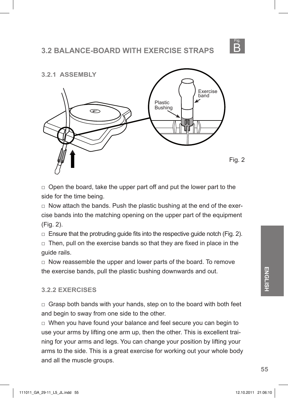 2 balance-board with exercise straps | Crivit SP - 348 User Manual | Page 51 / 74