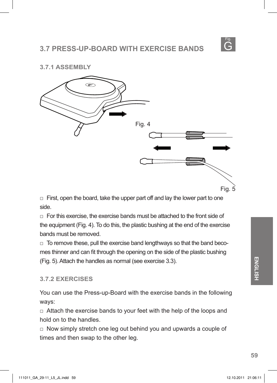 7 press-up-board with exercise bands | Crivit SP - 348 User Manual | Page 55 / 74