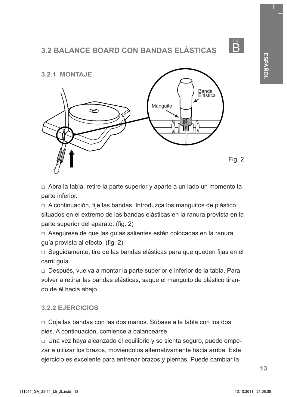 2 balance board con bandas elásticas | Crivit SP - 348 User Manual | Page 9 / 74